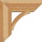 Ekena Millwork Thorton Slat Rough Sawn Bracket w/ Offset Brace, Western Red Cedar, 8"W x 22"D x 22"H BKT0806X22X22THR06RWR - alternate 4